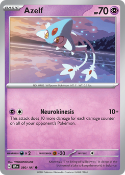 Azelf, Surging Sparks #80, Pokémon TCG card