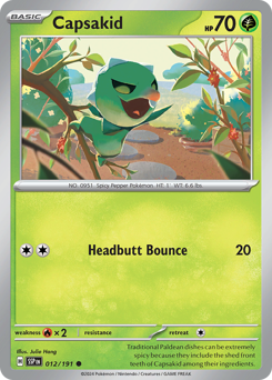 Capsakid, Surging Sparks #12, Pokémon TCG card