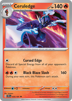 Ceruledge, Surging Sparks #35, Pokémon TCG card