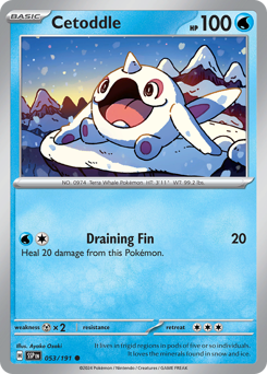 Cetoddle, Surging Sparks #53, Pokémon TCG card