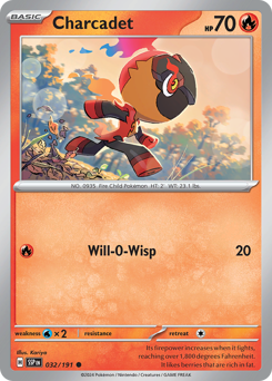 Charcadet, Surging Sparks #32, Pokémon TCG card