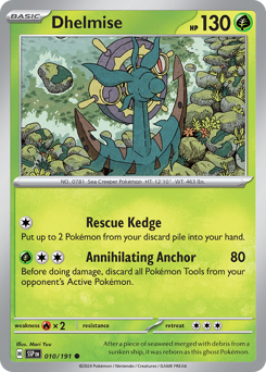 Dhelmise, Surging Sparks #10, Pokémon TCG card