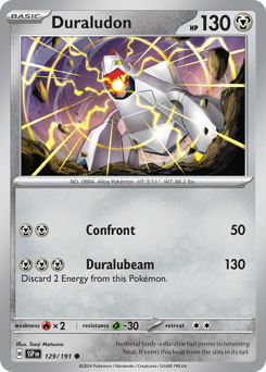 Duraludon, Surging Sparks #129, Pokémon TCG card