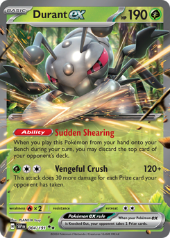 Durant ex, Surging Sparks #4, Pokémon TCG card