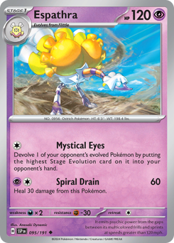 Espathra, Surging Sparks #95, Pokémon TCG card