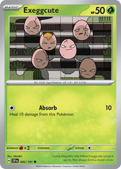 Exeggcute, Surging Sparks #2, Pokémon TCG card