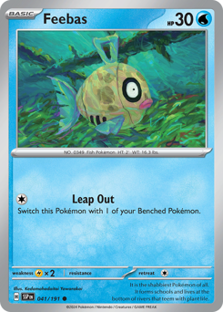Feebas, Surging Sparks #41, Pokémon TCG card