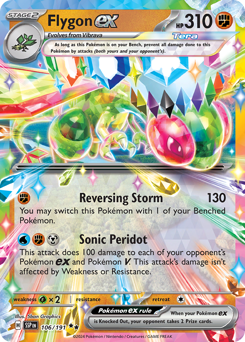 Flygon ex, Surging Sparks #106, Pokémon TCG card