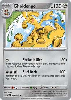 Gholdengo, Surging Sparks #131, Pokémon TCG card
