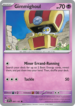 Gimmighoul, Surging Sparks #97, Pokémon TCG card