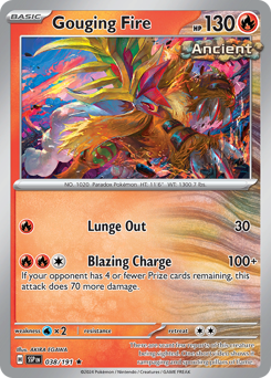 Gouging Fire, Surging Sparks #38, Pokémon TCG card