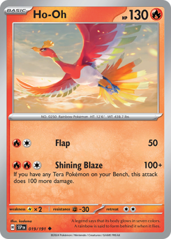 Ho-Oh, Surging Sparks #19, Pokémon TCG card