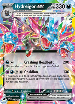 Hydreigon ex, Surging Sparks #119, Pokémon TCG card