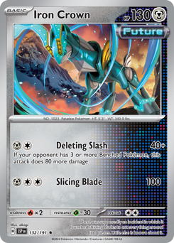 Iron Crown, Surging Sparks #132, Pokémon TCG card