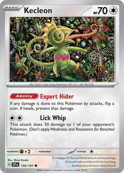 Kecleon, Surging Sparks #150, Pokémon TCG card