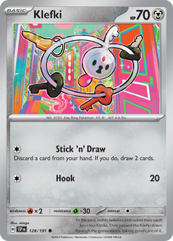 Klefki, Surging Sparks #128, Pokémon TCG card