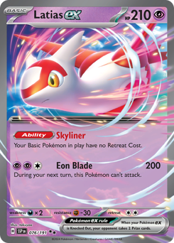 Latias ex, Surging Sparks #76, Pokémon TCG card