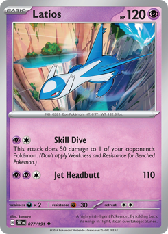 Latios, Surging Sparks #77, Pokémon TCG card