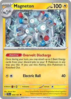 Magneton, Surging Sparks #59, Pokémon TCG card