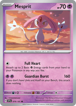 Mesprit, Surging Sparks #79, Pokémon TCG card