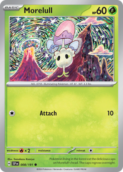 Morelull, Surging Sparks #8, Pokémon TCG card