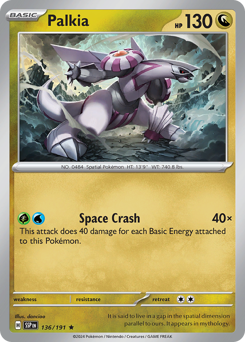 Palkia, Surging Sparks #136, Pokémon TCG card