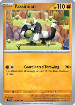 Passimian, Surging Sparks #111, Pokémon TCG card