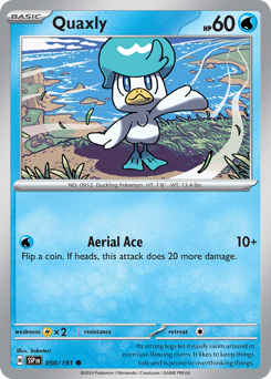 Quaxly, Surging Sparks #50, Pokémon TCG card