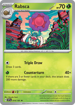 Rabsca, Surging Sparks #14, Pokémon TCG card