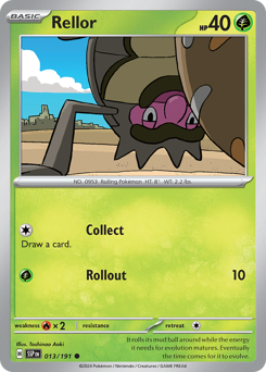 Rellor, Surging Sparks #13, Pokémon TCG card