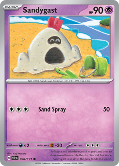 Sandygast, Surging Sparks #90, Pokémon TCG card