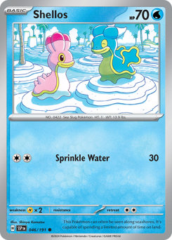 Shellos, Surging Sparks #46, Pokémon TCG card