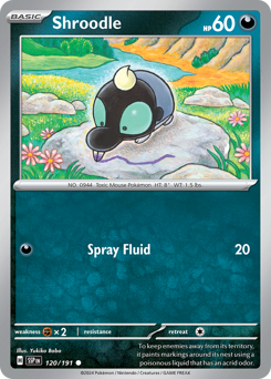 Shroodle, Surging Sparks #120, Pokémon TCG card