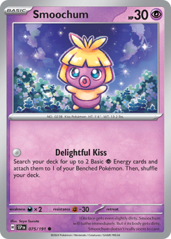 Smoochum, Surging Sparks #75, Pokémon TCG card