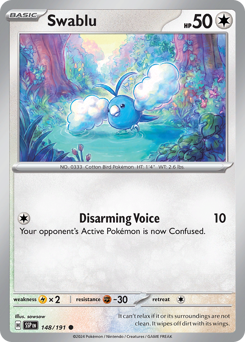 Swablu, Surging Sparks #148, Pokémon TCG card