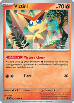 Victini, Surging Sparks #21, Pokémon TCG card