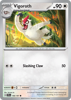 Vigoroth, Surging Sparks #146, Pokémon TCG card