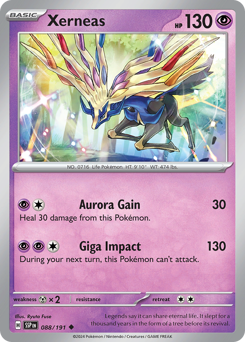 Xerneas, Surging Sparks #88, Pokémon TCG card