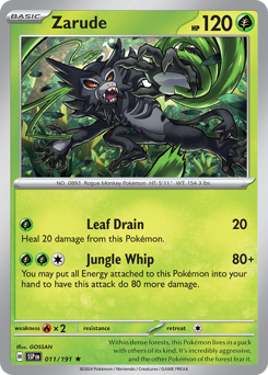 Zarude, Surging Sparks #11, Pokémon TCG card