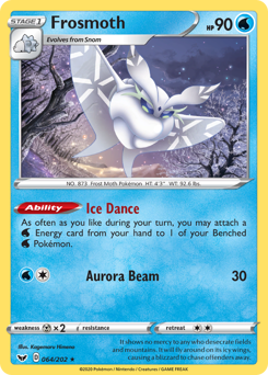 Frosmoth, Sword & Shield #64, Pokémon TCG card