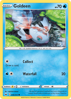 Goldeen, Sword & Shield #46, Pokémon TCG card