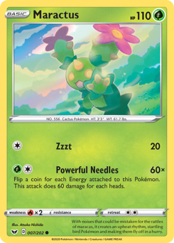 Maractus, Sword & Shield #7, Pokémon TCG card