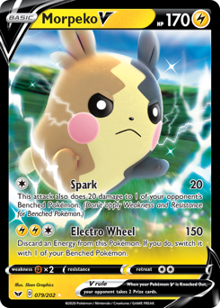 Morpeko V, Sword & Shield #79, Pokémon TCG card