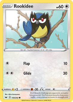 Rookidee, Sword & Shield #150, Pokémon TCG card