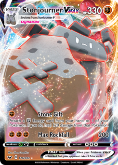 Stonjourner VMAX, Sword & Shield #116, Pokémon TCG card