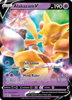 Alakazam V, SWSH Black Star Promos #SWSH083, Pokémon TCG card