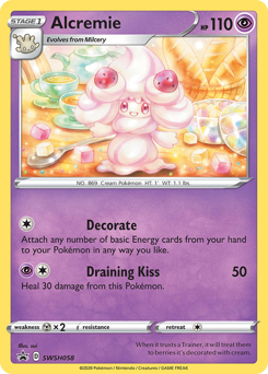 Alcremie, SWSH Black Star Promos #SWSH058, Pokémon TCG card