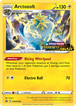 Arctozolt, SWSH Black Star Promos #SWSH036, Pokémon TCG card