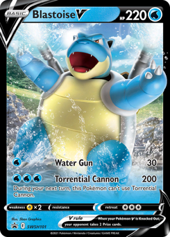 Blastoise V, SWSH Black Star Promos #SWSH101, Pokémon TCG card