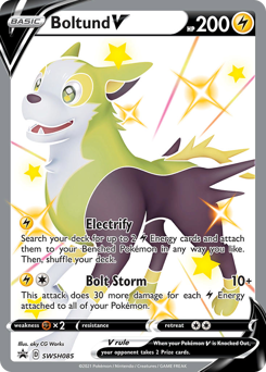 Boltund V, SWSH Black Star Promos #SWSH085, Pokémon TCG card